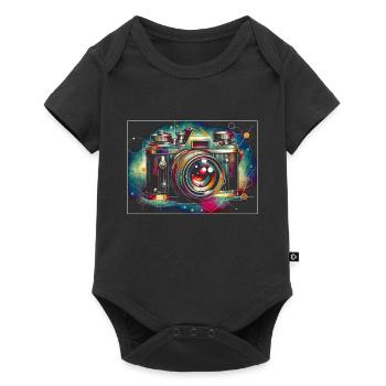 Photographer Photography Photographers Colorful Camera - Baby Premium short-sleeve bodysuit - black - Front