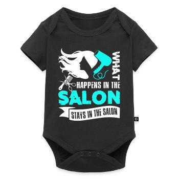 Hair Stylist What Happens In The Salon Stays In - Baby Premium short-sleeve bodysuit - black - Front