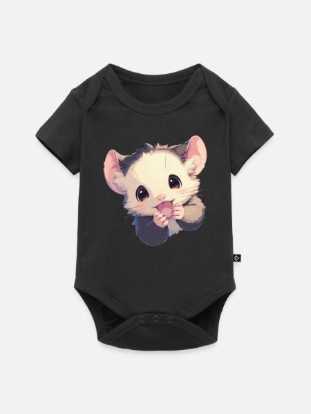 Opossum Opossums - Baby Premium Kurzarmbody - Schwarz