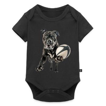 Cane Corso - Baby Premium Kurzarmbody - Schwarz - Vorne