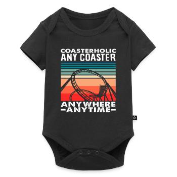 Roller Coaster Fan Coasterholic Passion - Baby Premium short-sleeve bodysuit - black - Front