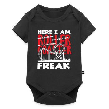 Montagnes russes Freak Passion Vacances Fun - Body à manches courtes Premium Bébé - noir - Devant