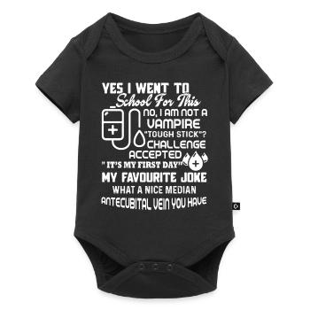 Phlebotomist Not A Vampire - Baby Premium short-sleeve bodysuit - black - Front