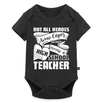 High School Teacher Hero - Baby Premium short-sleeve bodysuit - black - Front