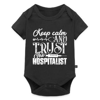 Hospitalist Trust The Hospitalist - Baby Premium short-sleeve bodysuit - black - Front