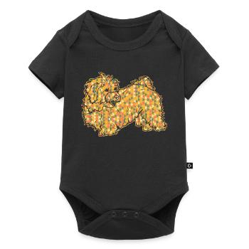 Havanese Dog Geometric - Baby Premium short-sleeve bodysuit - black - Front