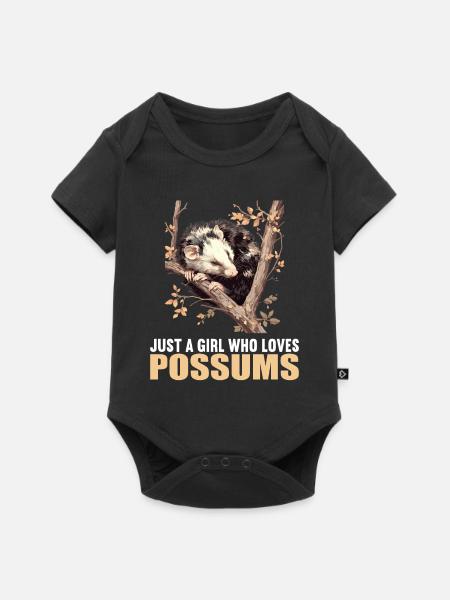 Opossum Opossums - Baby Premium Kurzarmbody - Schwarz