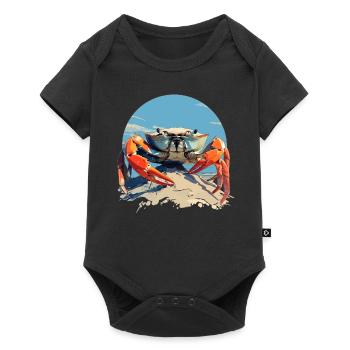 Crab Crab - Baby Premium short-sleeve bodysuit - black - Front