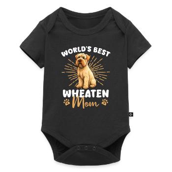 Terrier irlandais à poil doux Wheaten Mom - Body à manches courtes Premium Bébé - noir - Devant