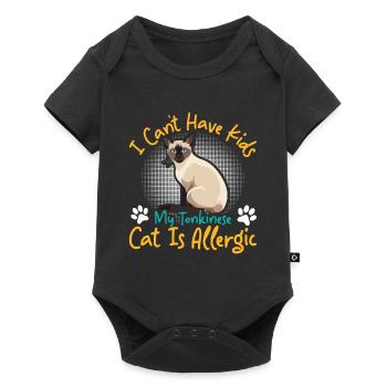 Chat tonkinois - Body à manches courtes Premium Bébé - noir - Devant
