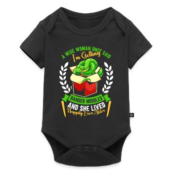 Green Tree Python - Baby Premium short-sleeve bodysuit - black - Front
