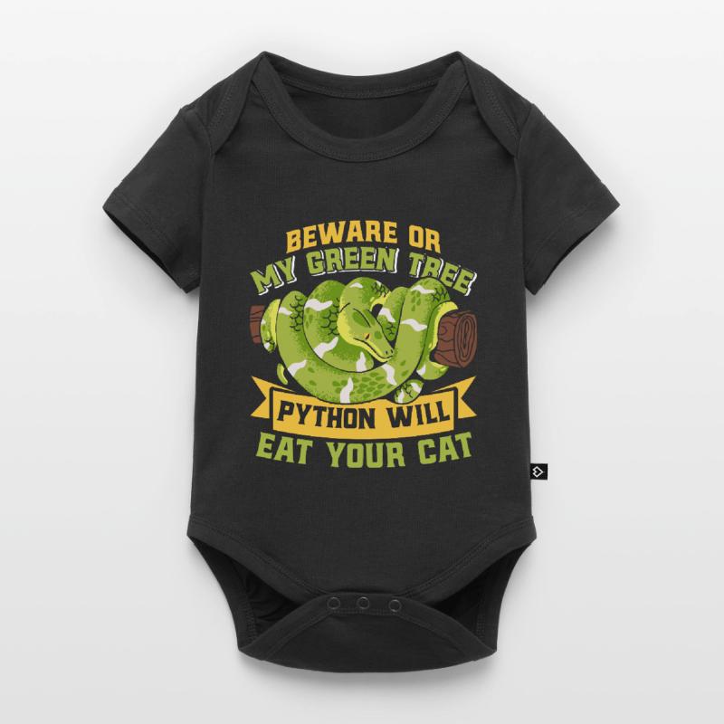 Green Tree Python Baby Premium short-sleeve bodysuit
