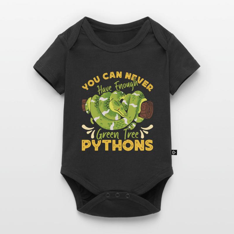 Green Tree Python Baby Premium short-sleeve bodysuit