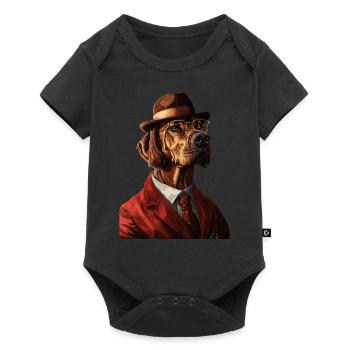Rhodesian Ridgeback - Baby Premium Kurzarmbody - Schwarz - Vorne