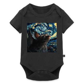 Schläger - Baby Premium Kurzarmbody - Schwarz - Vorne