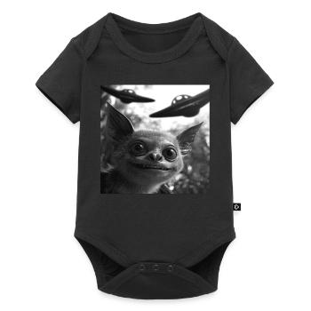 Schläger - Baby Premium Kurzarmbody - Schwarz - Vorne