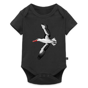 Möwe - Baby Premium Kurzarmbody - Schwarz - Vorne