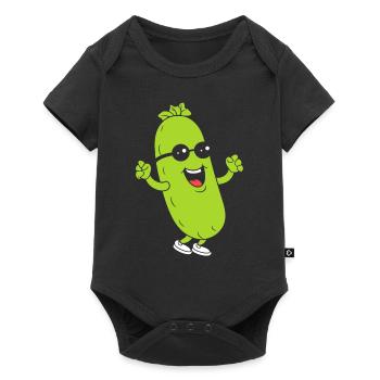 Courgette - Baby Premium short-sleeve bodysuit - black - Front