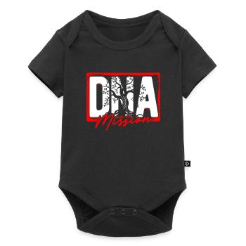 Genealogy Genealogy DNA On A Mission - Baby Premium short-sleeve bodysuit - black - Front