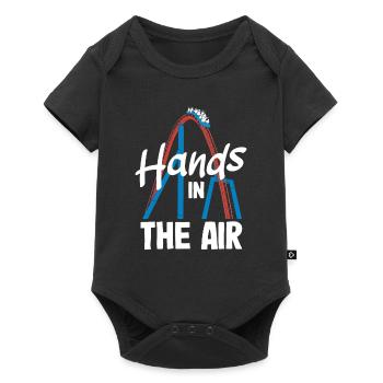 Hands In The Air Roller Coaster Adventure - Body à manches courtes Premium Bébé - noir - Devant