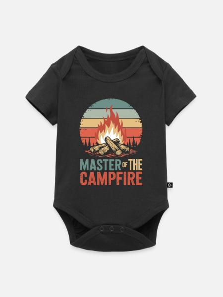 Master of the Campfire - Baby Premium Kurzarmbody - Schwarz