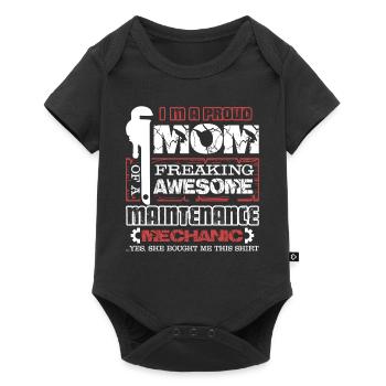 I am A Maintenance Mechanic Mom - Baby Premium short-sleeve bodysuit - black - Front