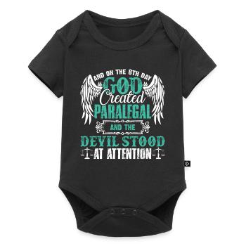 Paralegal God Created Paralegal - Baby Premium short-sleeve bodysuit - black - Front