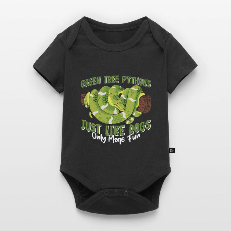 Green Tree Python Baby Premium short-sleeve bodysuit