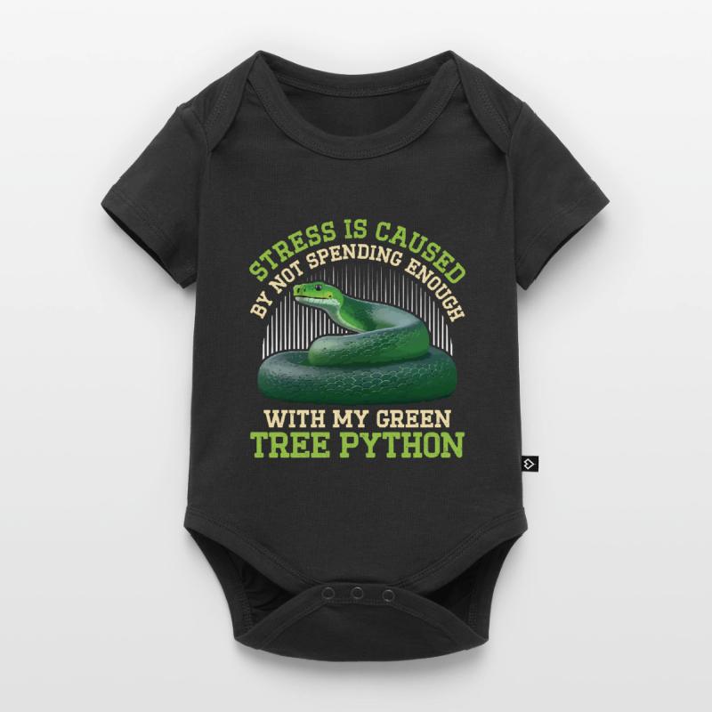Green Tree Python Baby Premium short-sleeve bodysuit