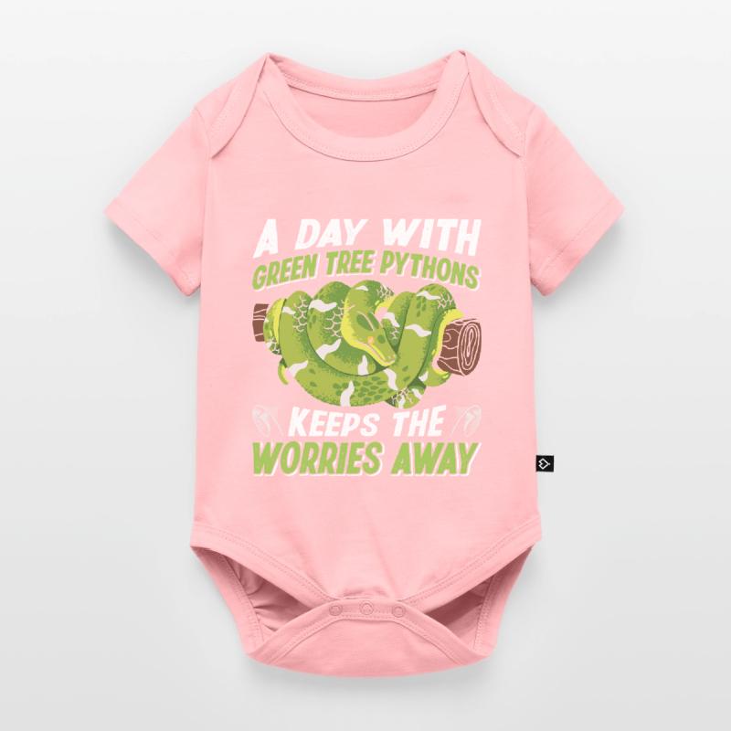 Green Tree Python Baby Premium short-sleeve bodysuit