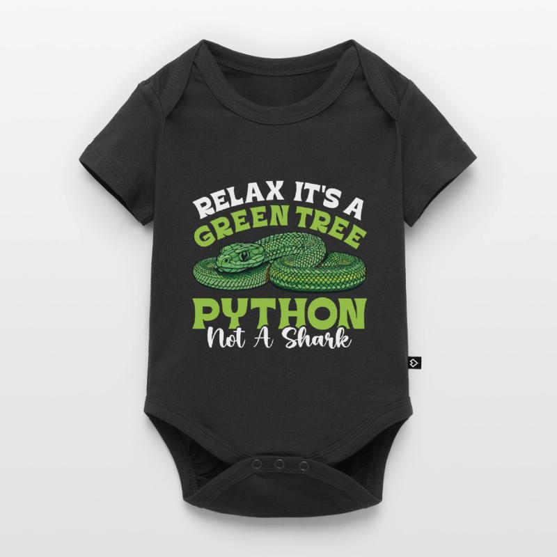 Green Tree Python Baby Premium short-sleeve bodysuit