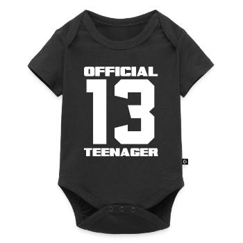 13e anniversaire officiel de l’adolescent - Body à manches courtes Premium Bébé - noir - Devant