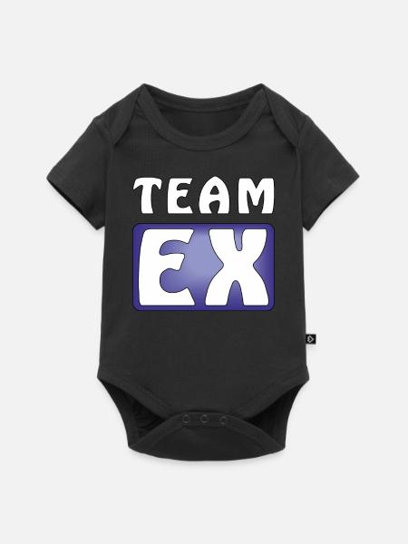 TEAM EX - Baby Premium Kurzarmbody - Schwarz