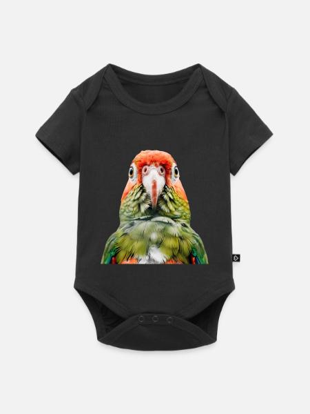 Sittiche - Baby Premium Kurzarmbody - Schwarz