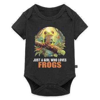 Frog Frogs - Baby Premium short-sleeve bodysuit - black - Front