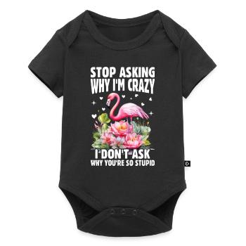Funny Flamingo Quotes Pink Flamingo Flamingo Lover - Baby Premium short-sleeve bodysuit - black - Front