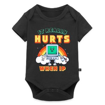 IT Geek, PC Accessories Storage Devices Evolution - Baby Premium short-sleeve bodysuit - black - Front
