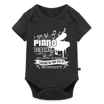 Piano Teacher I am A Piano Teacher - Baby Premium short-sleeve bodysuit - black - Front