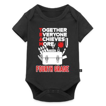 4th Grade Teacher Team 4th Grade - Baby Premium short-sleeve bodysuit - black - Front