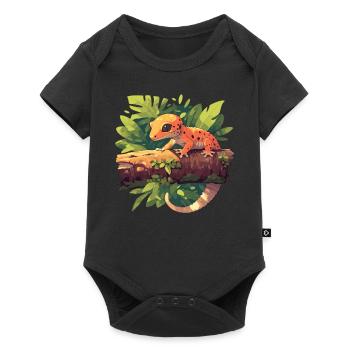 Geckos Geckos - Body à manches courtes Premium Bébé - noir - Devant