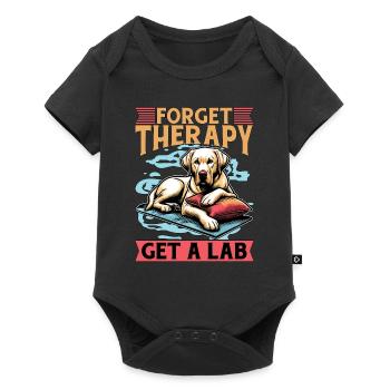 Labrador Retriever Oublier la thérapie Get Animal Lover - Body à manches courtes Premium Bébé - noir - Devant