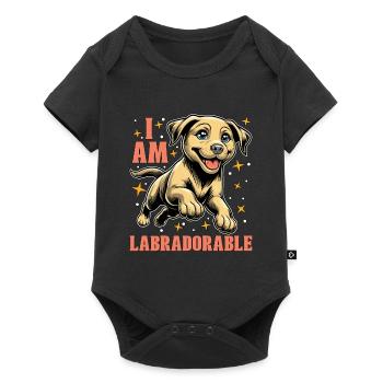 Labrador Retriever I Am Labradorable Sports canins - Body à manches courtes Premium Bébé - noir - Devant