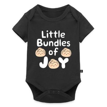 Dim-sum lovers of Chinese cuisine and dumplings - Baby Premium short-sleeve bodysuit - black - Front
