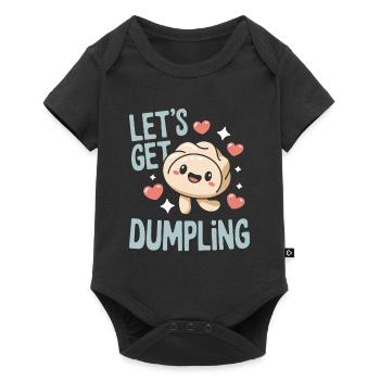 Dim-sum lovers of Chinese cuisine and dumplings - Baby Premium short-sleeve bodysuit - black - Front
