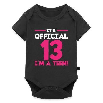Officiel 13 Anniversaire Teen - Body à manches courtes Premium Bébé - noir - Devant