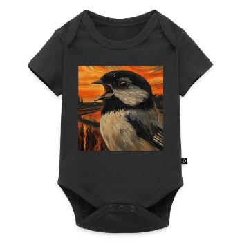 Meise - Baby Premium Kurzarmbody - Schwarz - Vorne