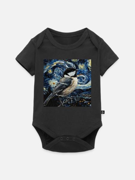 Meise - Baby Premium Kurzarmbody - Schwarz
