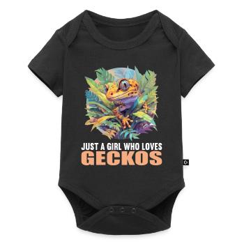 Geckos Geckos - Body à manches courtes Premium Bébé - noir - Devant