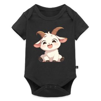 Chèvres chèvre - Body à manches courtes Premium Bébé - noir - Devant