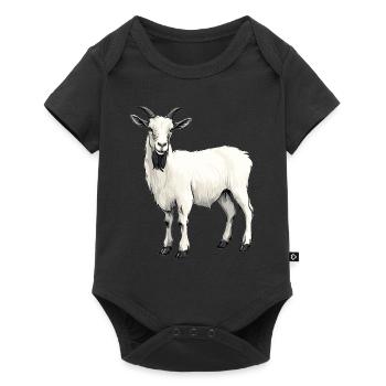Chèvres chèvre - Body à manches courtes Premium Bébé - noir - Devant